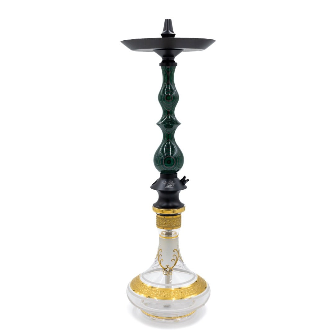 Regal Green/Grey Dymondwood Queen Hookah | Hookah Vault