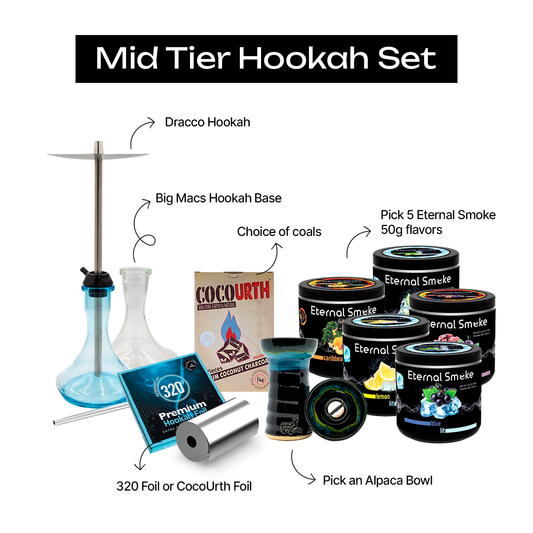 Mid Tier  Hookah Set