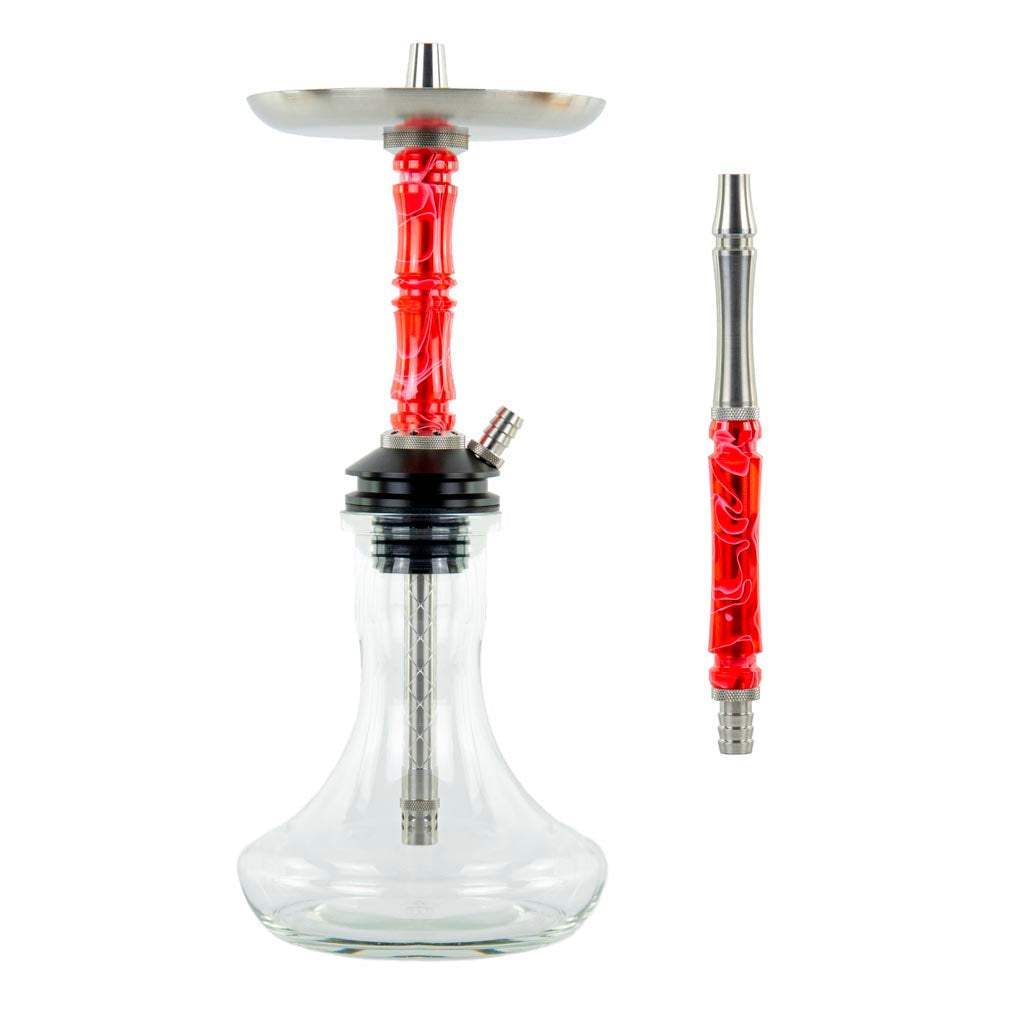 Moze Breeze Two Hookah (Wavy Red) | Hookah Vault