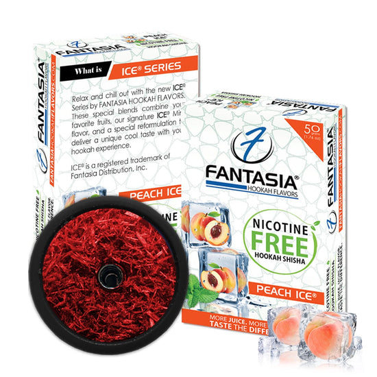 Fantasia Herbal Tobacco - Peach Ice | Hookah Vault