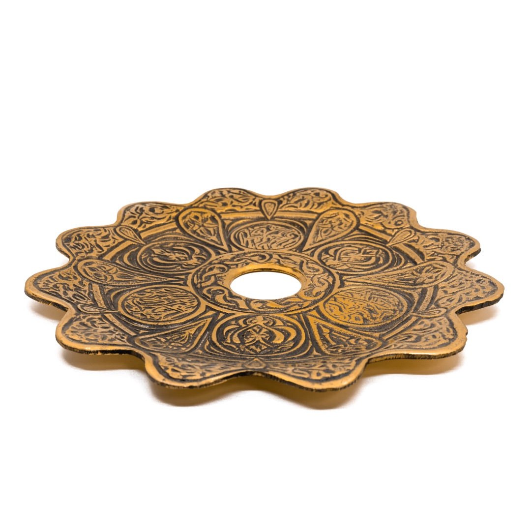 Shika Brass Tray | Hookah Vault