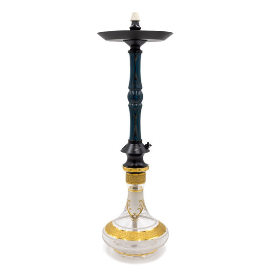 Regal Aqua/Grey Dymondwood Queen Hookah | Hookah Vault