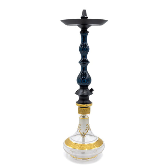 Regal Blue/Grey Dymondwood Queen Hookah | Hookah Vault