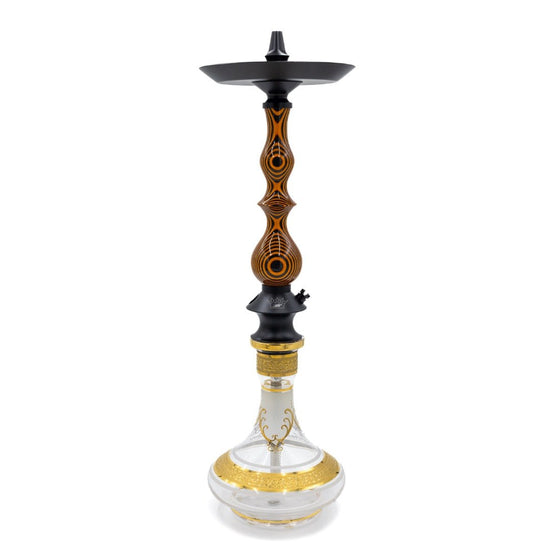 Regal Orange Black Dymondwood Queen Hookah | Hookah Vault